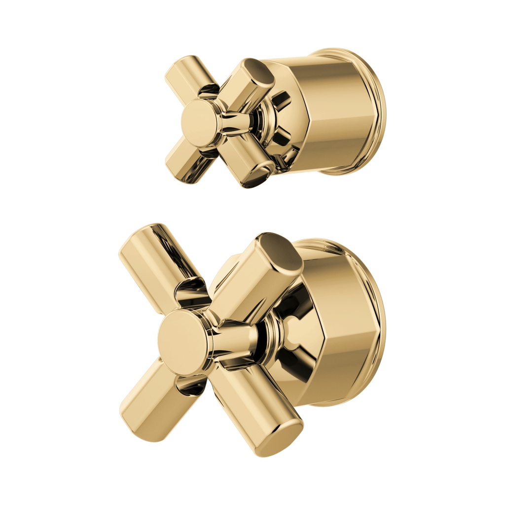 Brizo HX75P76-PG Invari Pressure Balance Valve With Diverter Trim Handle Kit - Cross