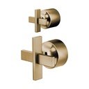 Brizo HX75P98-GL Levoir Pressure Balance Valve With Diverter Trim Handle Kit - Cross