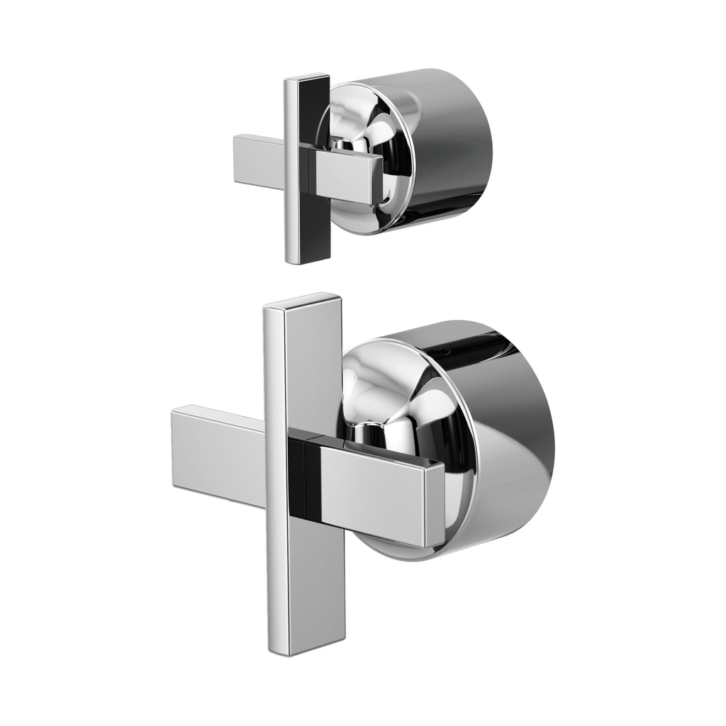 Brizo HX75P98-PC Levoir Pressure Balance Valve With Diverter Trim Handle Kit - Cross