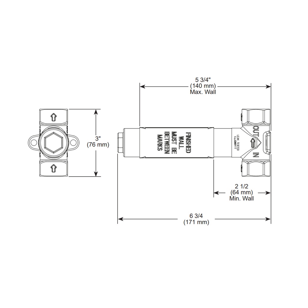Brizo R35600 Sensori Volume Control Rough