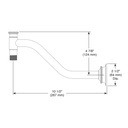 Brizo RP100325GL Invari Shower Arm And Flange