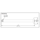 Brizo RP100470PG Shower Arm & Flange 14" Ceiling Mount