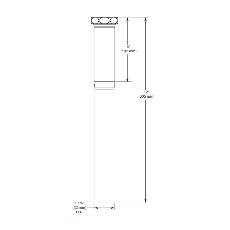 Brizo RP103667SL P- Trap Slip Joint Extension