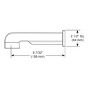 Brizo RP64084SL Tub Spout
