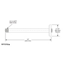 Brizo RP70765GL Virage 10" Ceiling Mount Shower Arm And Flange