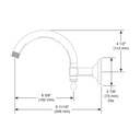 Brizo RP70909GL Universal Showering Shower Arm Assembly