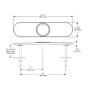 Brizo RP71451RB Artesso Optional 10" Three Hole Escutcheon