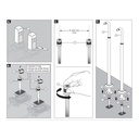 Brizo RP73766GL Traditional Floor Mount Tub Filler Risers