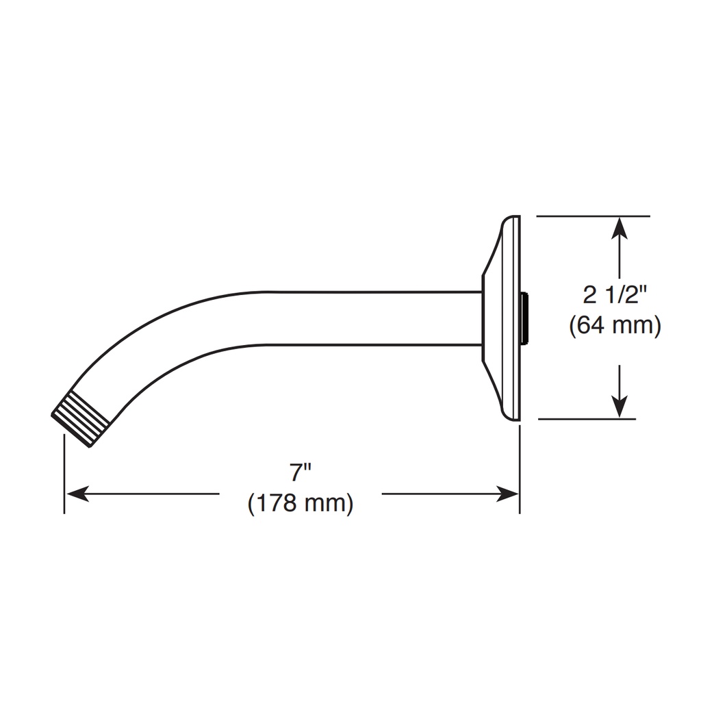 Brizo RP74751RB Shower Arm And Flange