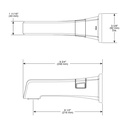 Brizo RP92042GL Levoir Diverter Tub Spout