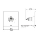 Brizo T60022-PNLHP Thermostatic Valve Trim Less Handles