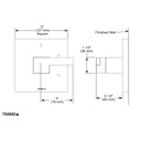 Brizo T60880-BN Siderna 3 Setting Diverter Trim
