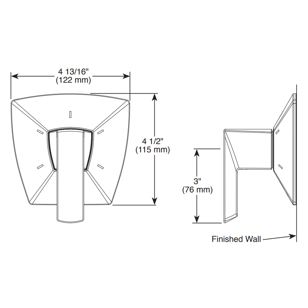 Brizo T60888-NK Vettis 3 Setting Diverter Trim