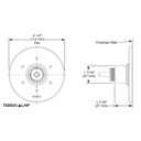 Brizo T60935-SLLHP Litze 6 Setting Diverter Trimhandle