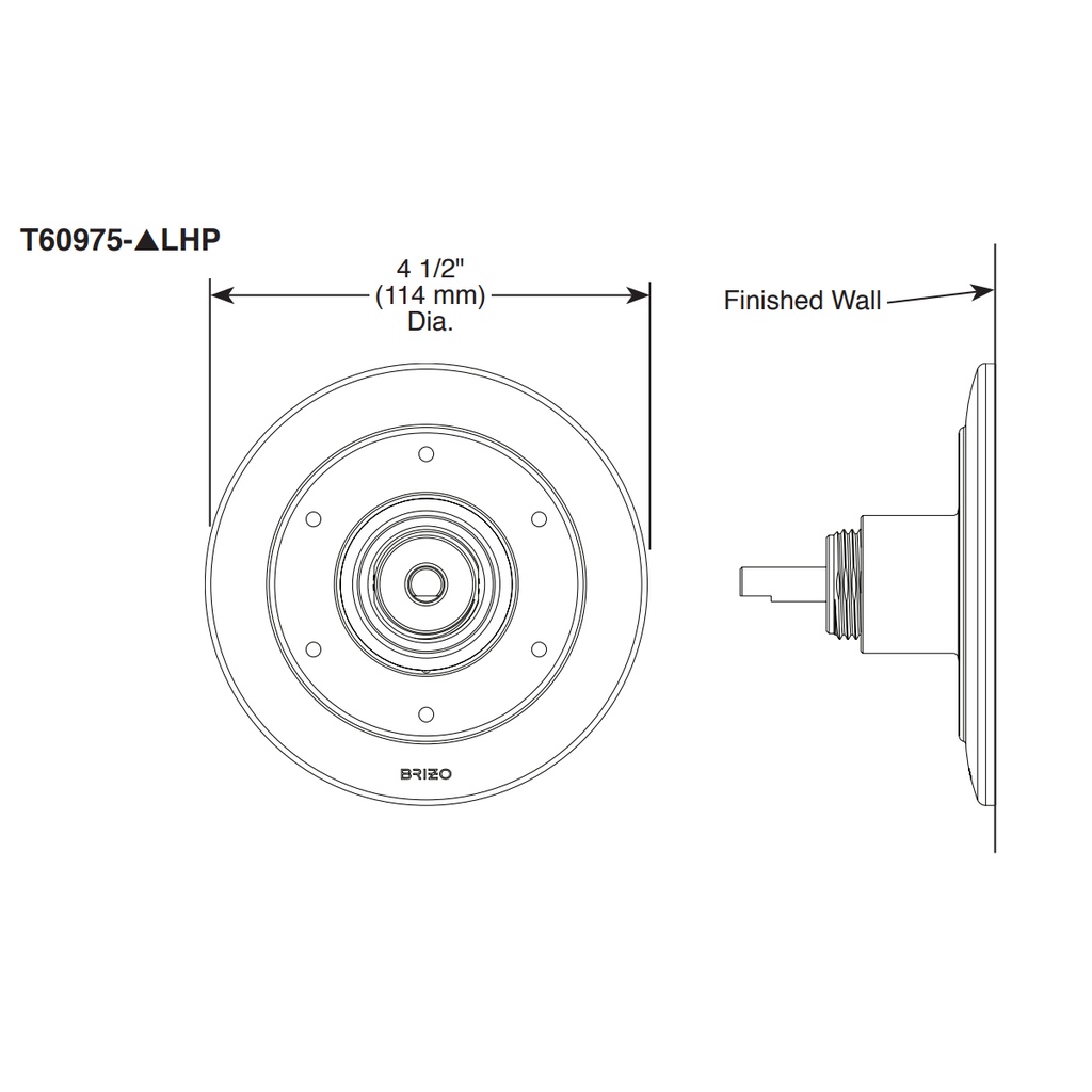 Brizo T60975-GLLHP Odin 6 Function Diverter