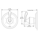 Brizo T60985-BN Charlotte 6 Function Diverter