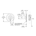 Brizo T60P005-PN Baliza Pressure Balance Valve Only Trim 1L 60P