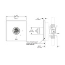 Brizo T60P022-PCLHP Pressure Bal Valve Trim Less Handles