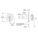 Brizo T60P060-NKBL Rook Pressure Balance Valve Only Trim