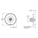 Brizo T60P076-PGLHP Invari Pressure Balance Valve Only Trim - Less Handle