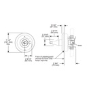 Brizo T60P085-PN Charlotte Pressure Balance Valve Only Trim 1L 60P