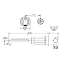 Brizo T65776LF-GLLHP-ECO Invari Sh Wm Faucet Trim 1.2