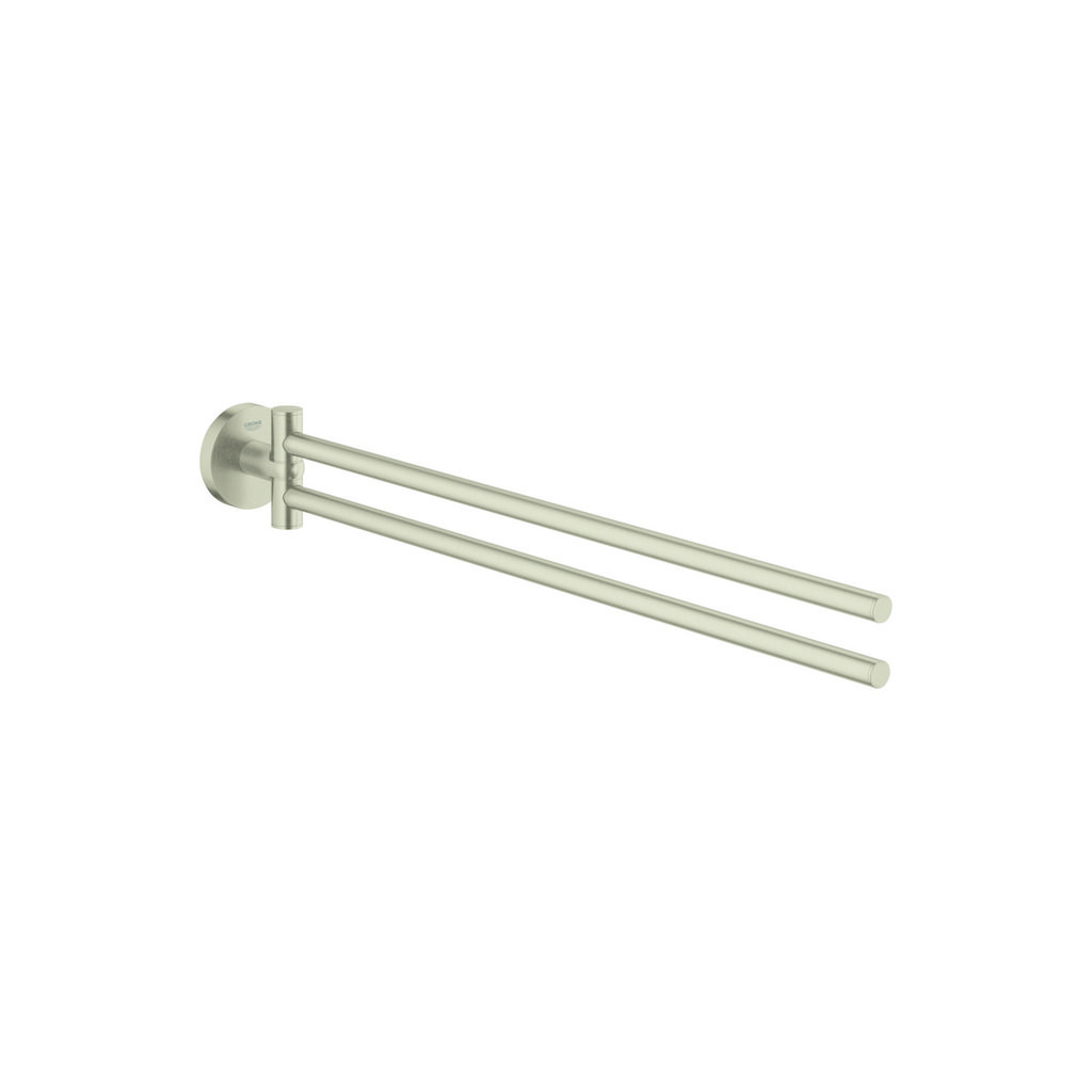 Grohe 40371EN1 Essentials Double Towel Bar Brushed Nickel 1