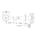 Brizo T66605-PC Baliza High Flow Volume Control Trim