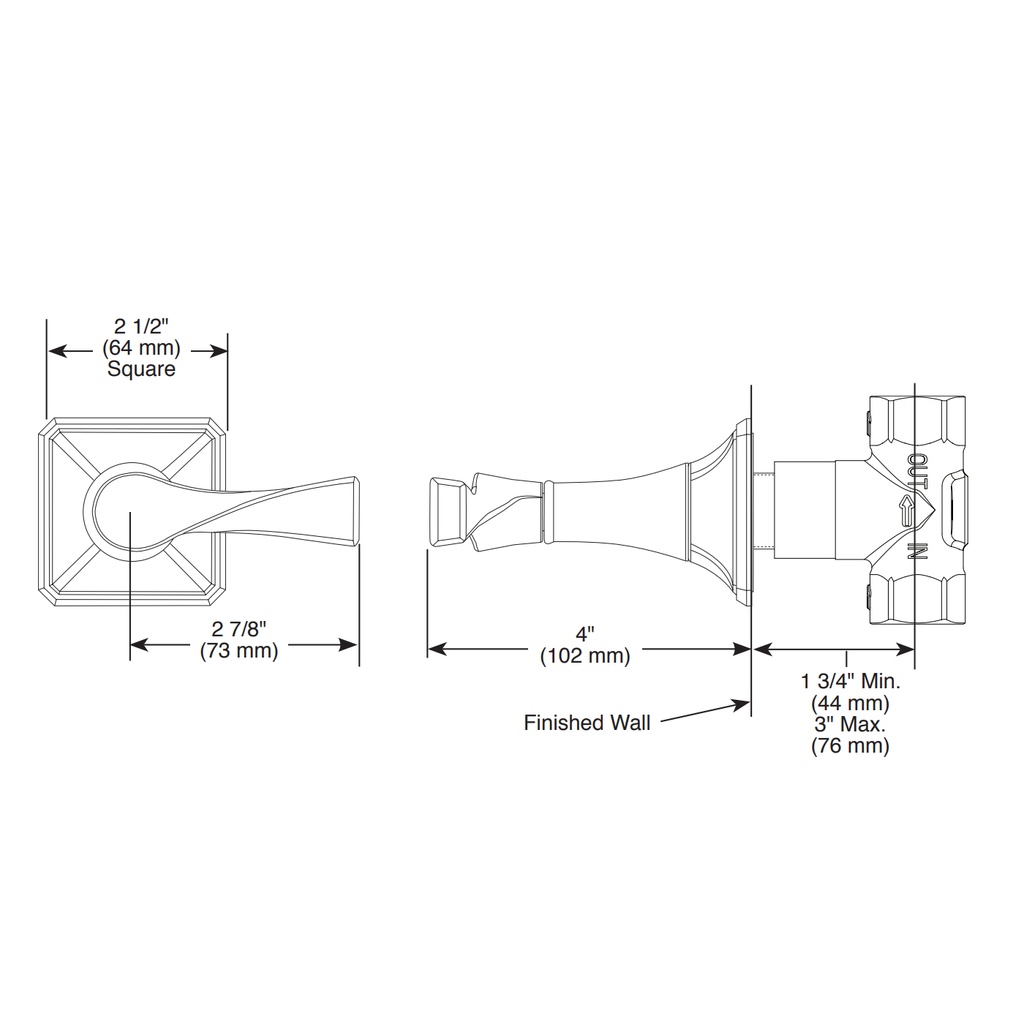 Brizo T66630-BN Virage High Flow Volumecontrol Trim