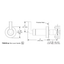 Brizo T66639-NK Sensori Volume Control Wire H Andle