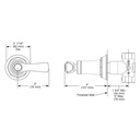 Brizo T66660-NKBL Rook Sensori Volume Control Trim