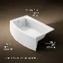 Kohler 1100-LA-0 Expanse Curved Apron Bath