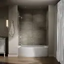 Kohler 1100-LA-0 Expanse Curved Apron Bath