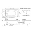 Kohler 1100-LA-0 Expanse Curved Apron Bath
