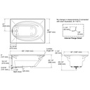 Kohler 1113-F-0 Windward 60X42 Bath 4-Flange