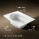 Kohler 1113-L-0 Windward 60X42 Drop-In Bath 3-Flg Lh