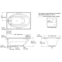 Kohler 1113-L-0 Windward 60X42 Drop-In Bath 3-Flg Lh