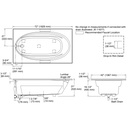 Kohler 1115-0 Windward 72X42 Drop-In Bath