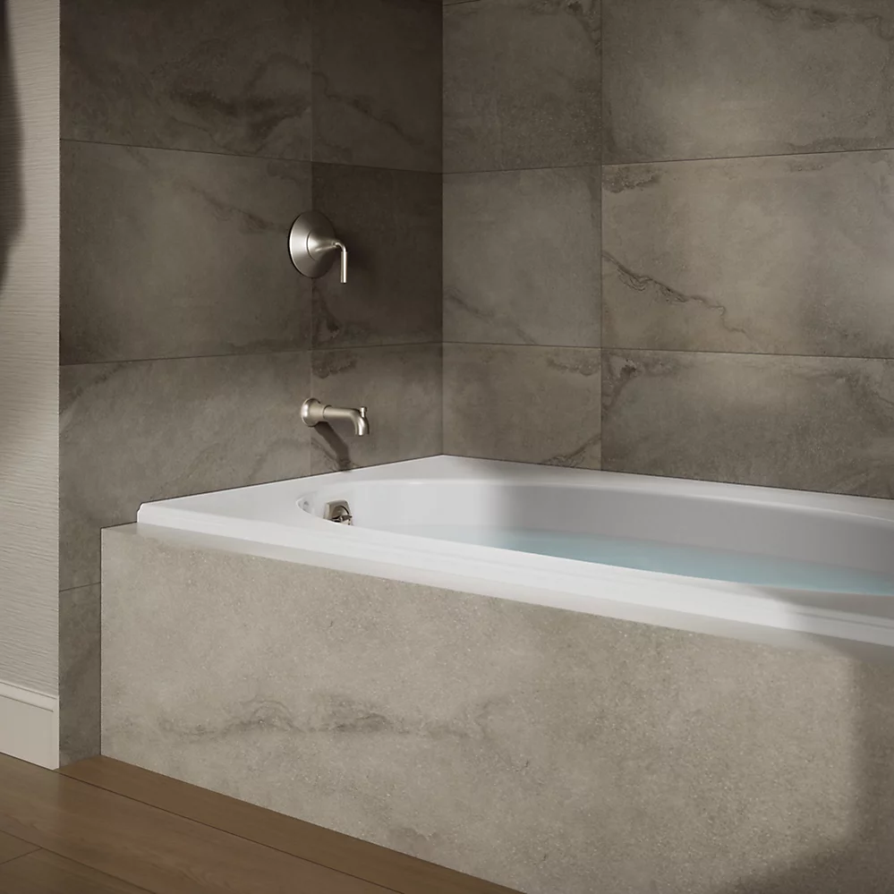 Kohler 1115-L-0 Windward 72X42 Drop-In Bath, 3-Flg Lh