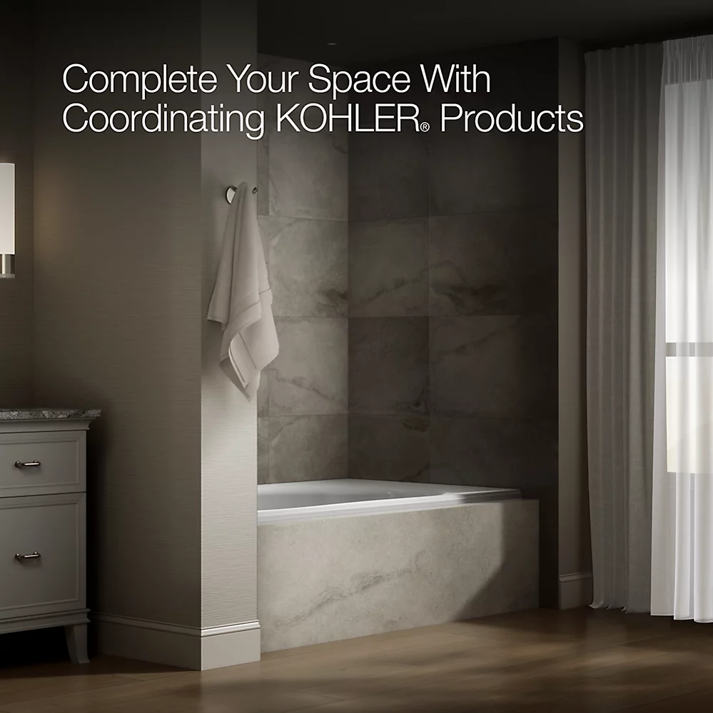 Kohler 1115-L-0 Windward 72X42 Drop-In Bath, 3-Flg Lh