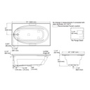 Kohler 1115-L-0 Windward 72X42 Drop-In Bath, 3-Flg Lh
