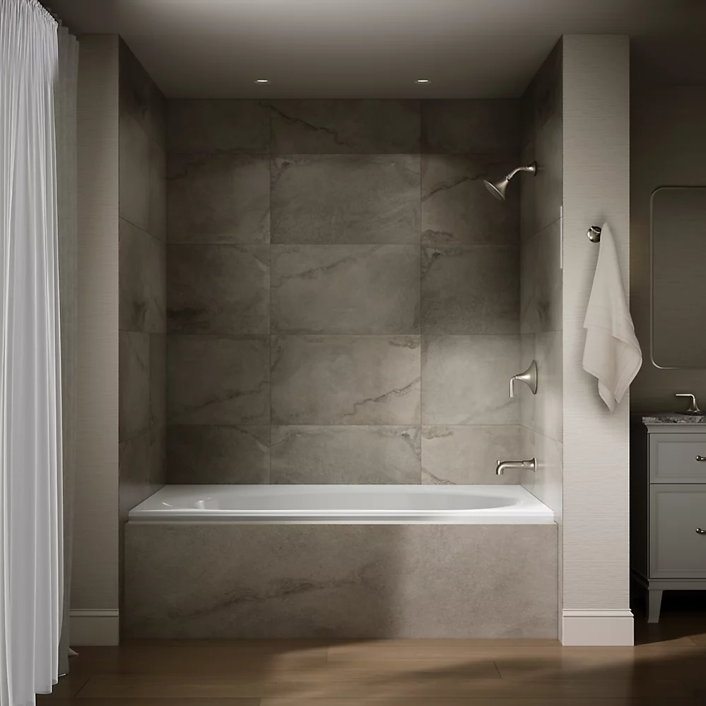 Kohler 1115-R-0 Windward 72X42 Drop-In Bath, 3-Flg Rh