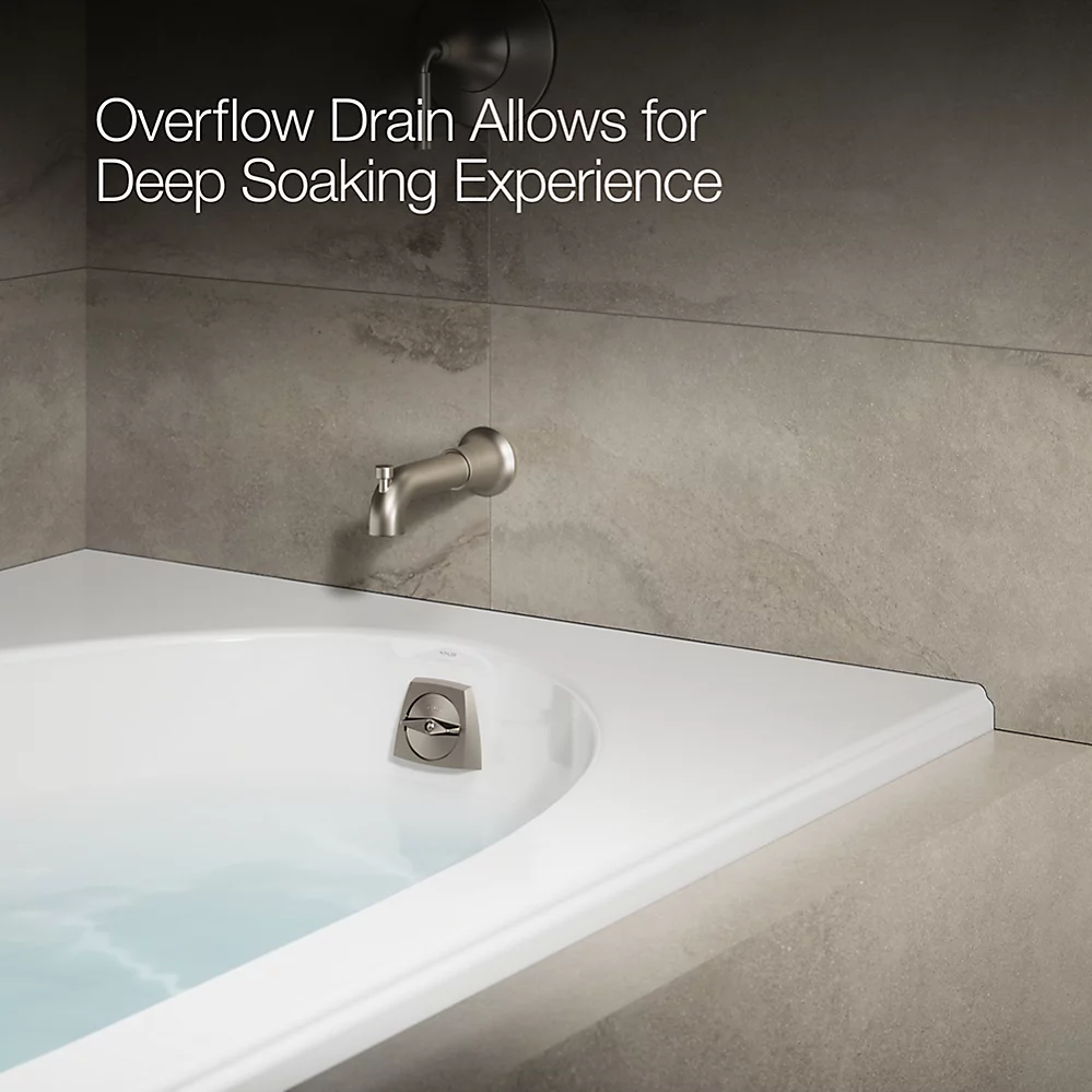 Kohler 1115-R-0 Windward 72X42 Drop-In Bath, 3-Flg Rh