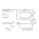 Kohler 1115-R-0 Windward 72X42 Drop-In Bath, 3-Flg Rh