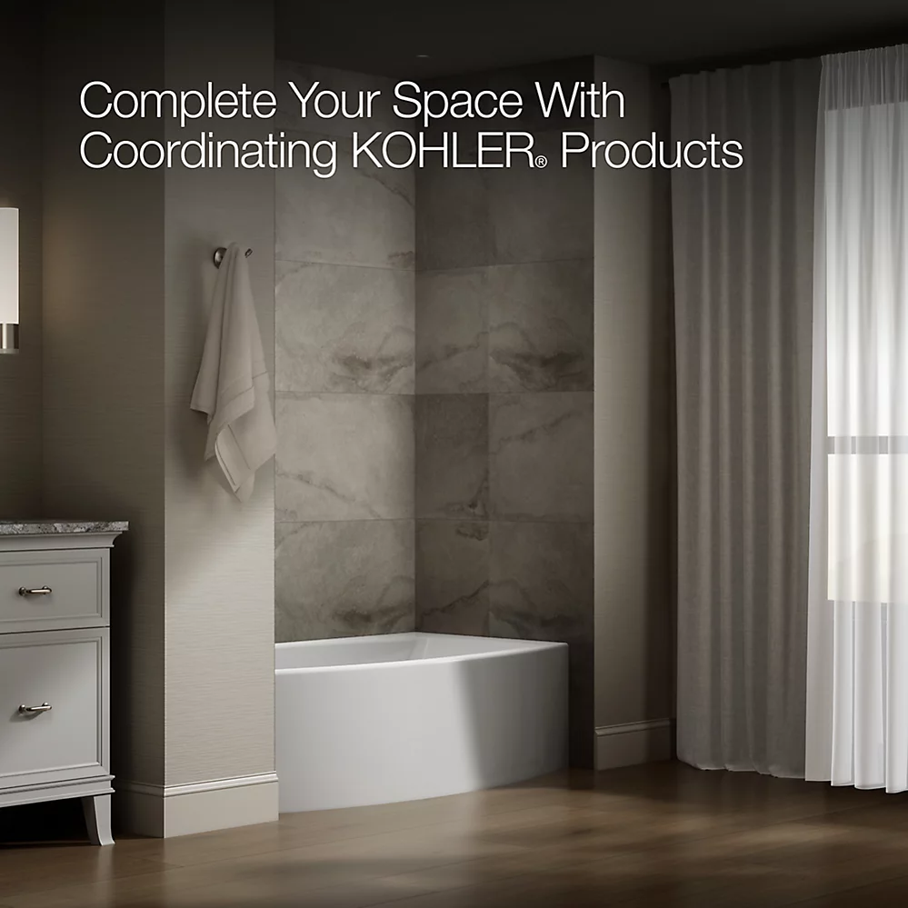 Kohler 1118-LA-0 Expanse Curved Apron Bath Lh