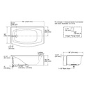 Kohler 1118-LA-0 Expanse Curved Apron Bath Lh