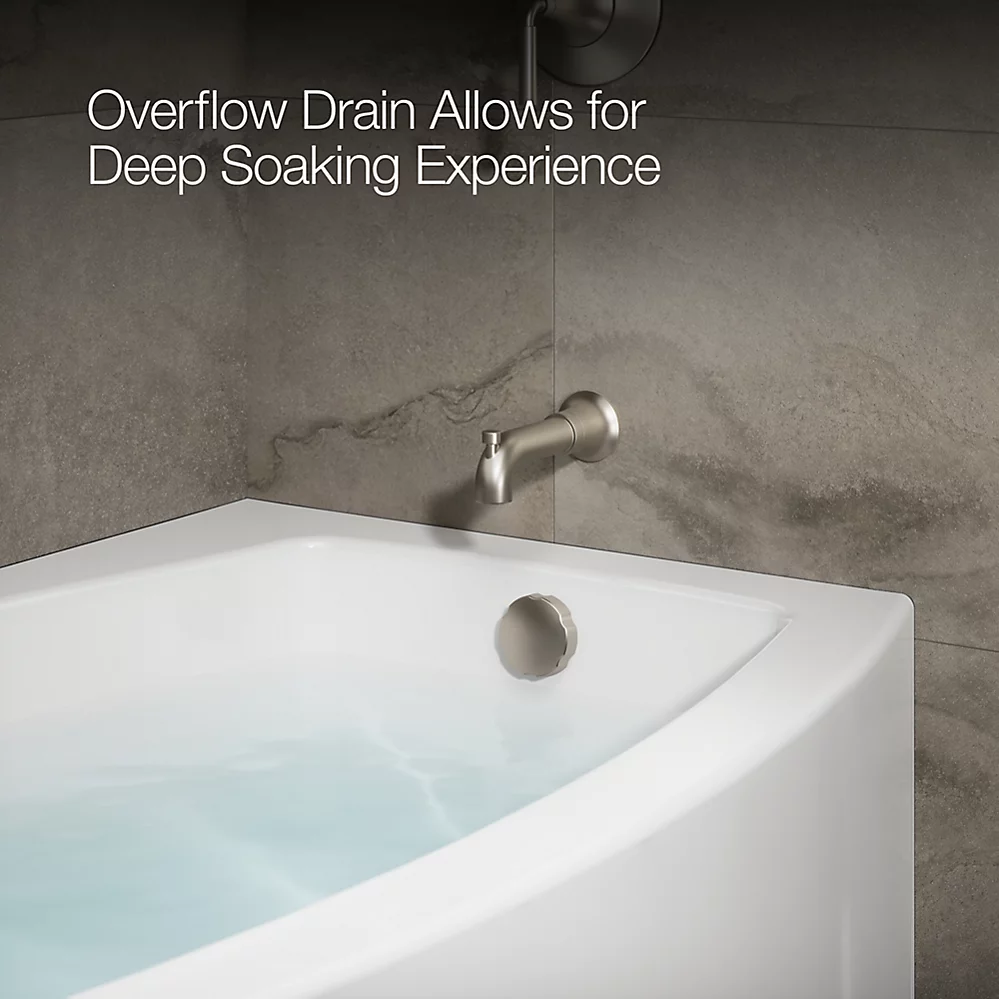 Kohler 1118-RA-0 Expanse Curved Apron Bath Rh