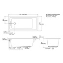 Kohler 1121-95 Underscore Contemporary 5' Bath