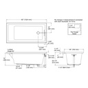 Kohler 1121-R-96 Underscore Bath 60X30X19 Rh-Flange