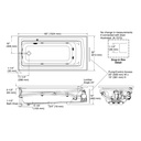 Kohler 1122-H-95 Archer Drop-In Fj Whirlpool, 5' Heat